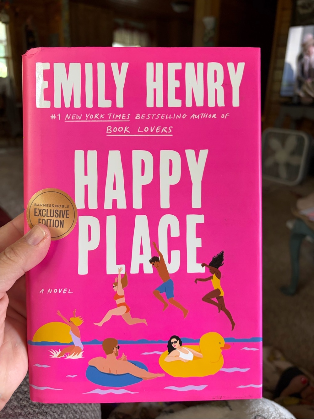 Original Penguin Pink Hardcover Book - Happy Place